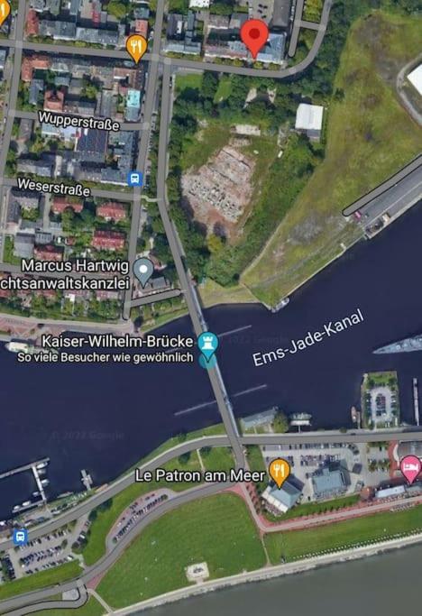 Direkt Am Suedstrand! Apartment Wilhelmshaven Luaran gambar